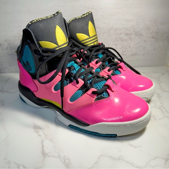 2013 Adidas GLC Ultrapop Pink/Teal/Gold/Black Preowned Women's Sz 9 #7